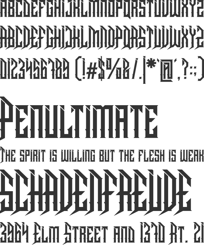 Dramaga font preview