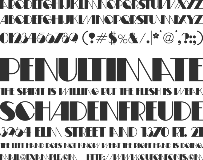 Fifty-Four DF font preview