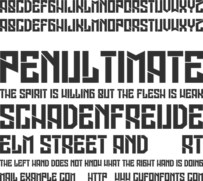 Legionary font preview