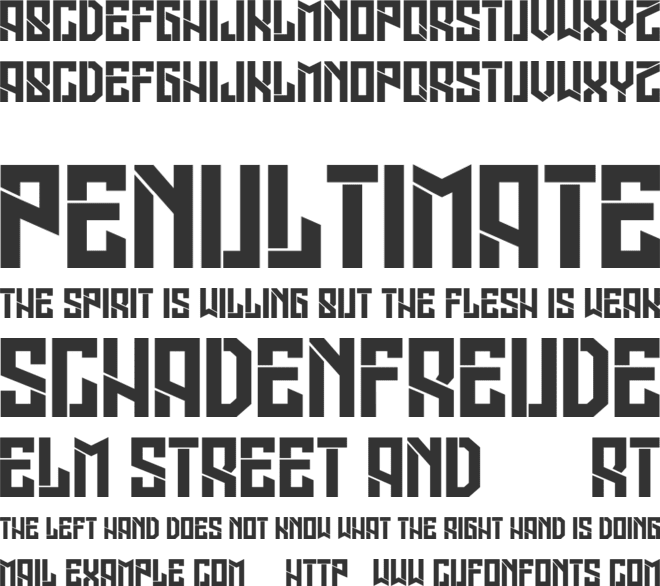 Legionary font preview