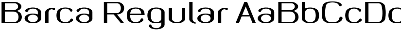 Barca Regular font
