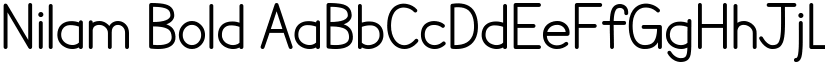 Nilam Bold font