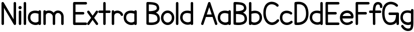 Nilam Extra Bold font