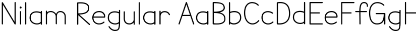Nilam Regular font