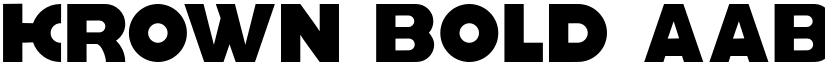 krown Bold font