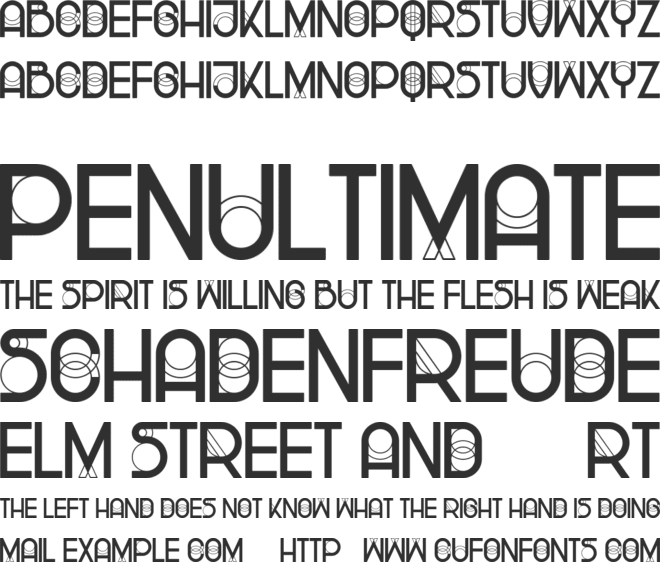 Sparks font preview