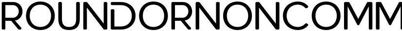 RoundorNonCommercial Regular font