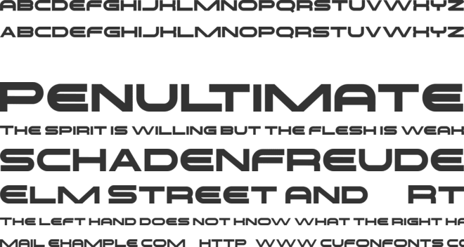 THRONE FREE font preview