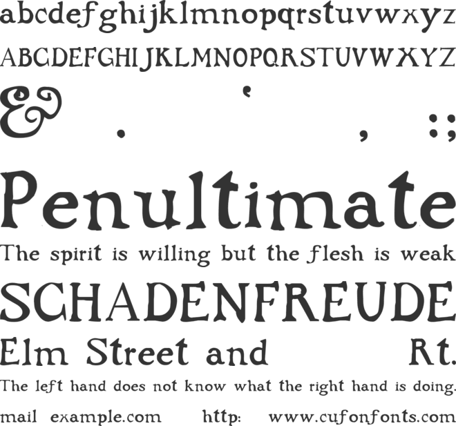 Dark Ages font preview