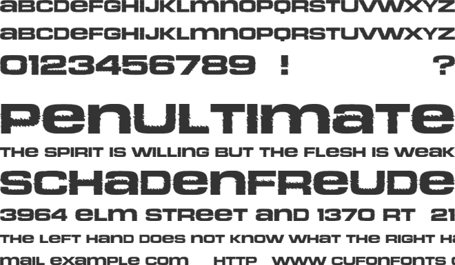 Cosmas font preview
