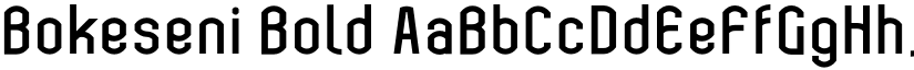 Bokeseni Bold font