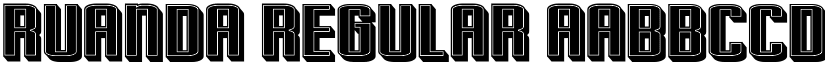 Ruanda Regular font
