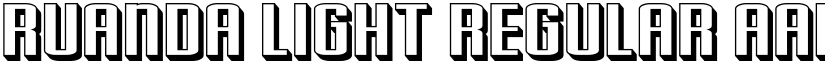 Ruanda Light Regular font