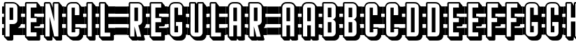 Pencil Regular font