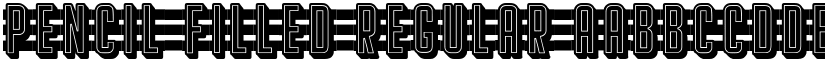Pencil Filled Regular font
