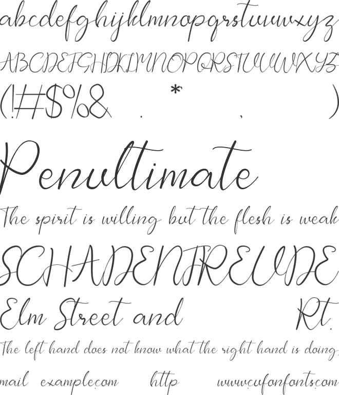 Dealega font preview