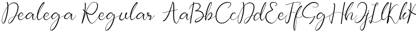Dealega Regular font