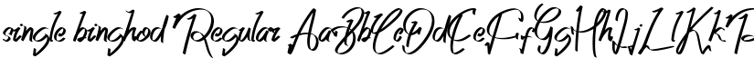 single binghod Regular font