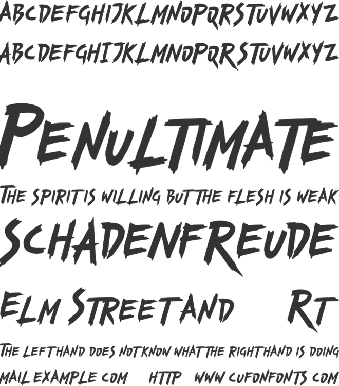 Bustracks FREE font preview