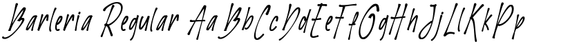 Barleria Regular font