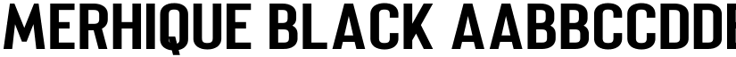 Merhique Black font