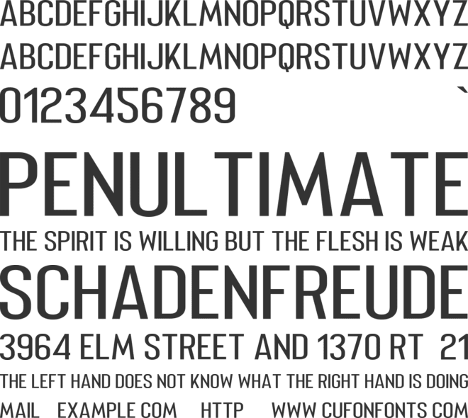 Merhique font preview