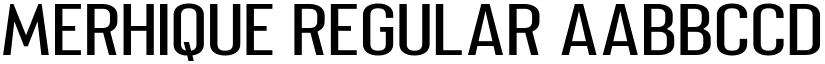 Merhique Regular font