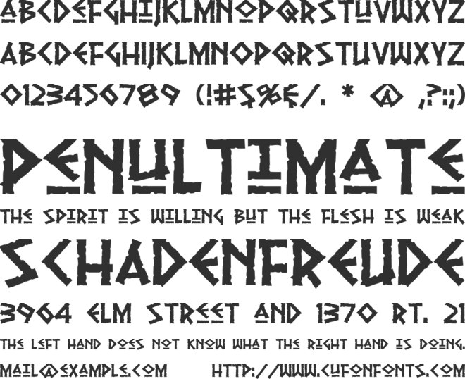 Pythia font preview