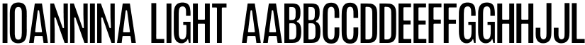 Ioannina Light font