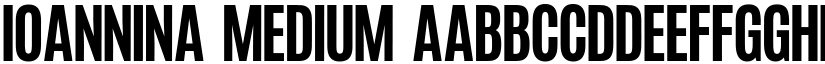 Ioannina Medium font