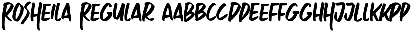 Rosheila Regular font