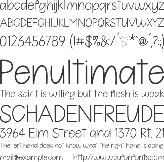 212 Orion Sans font preview