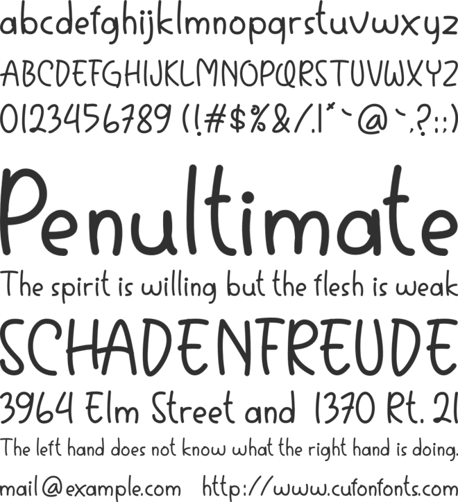 Tomodachy font preview