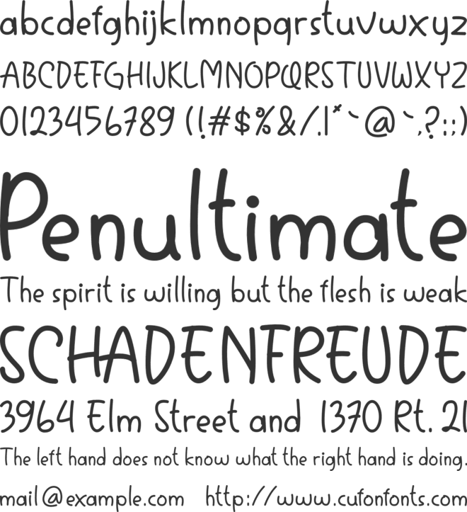 Tomodachy font preview