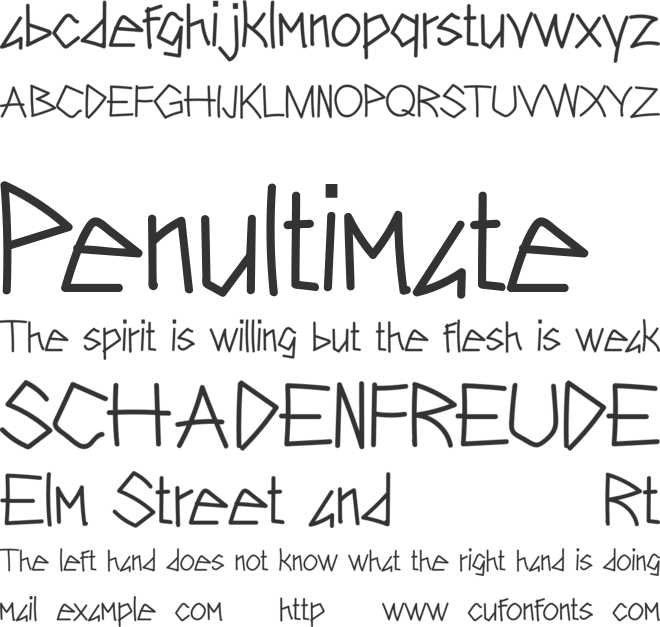 Kilimanjaro font preview