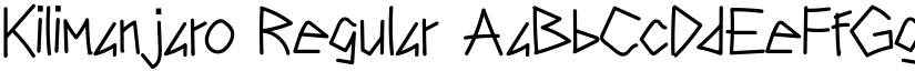 Kilimanjaro font download