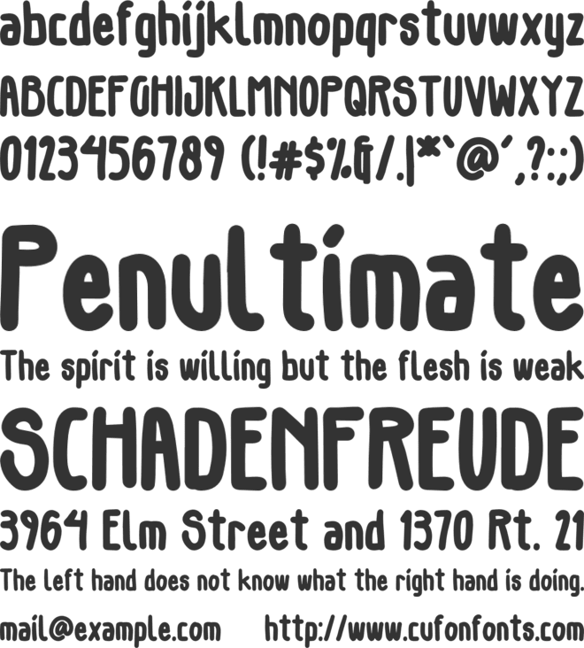 Gillphong font preview