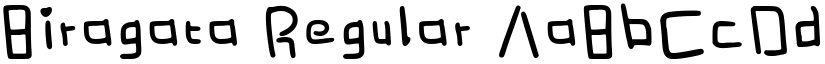 Biragata Regular font