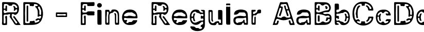 RD - Fine Regular font