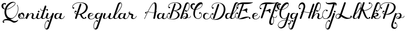 Qonitya Regular font