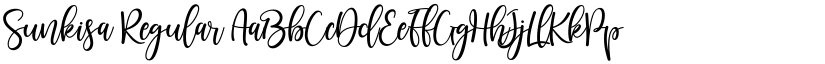 Sunkisa font download