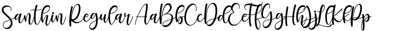 Santhin Regular font