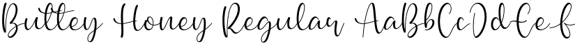 Buttey Honey Regular font