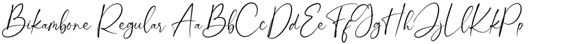 Bikambone Regular font