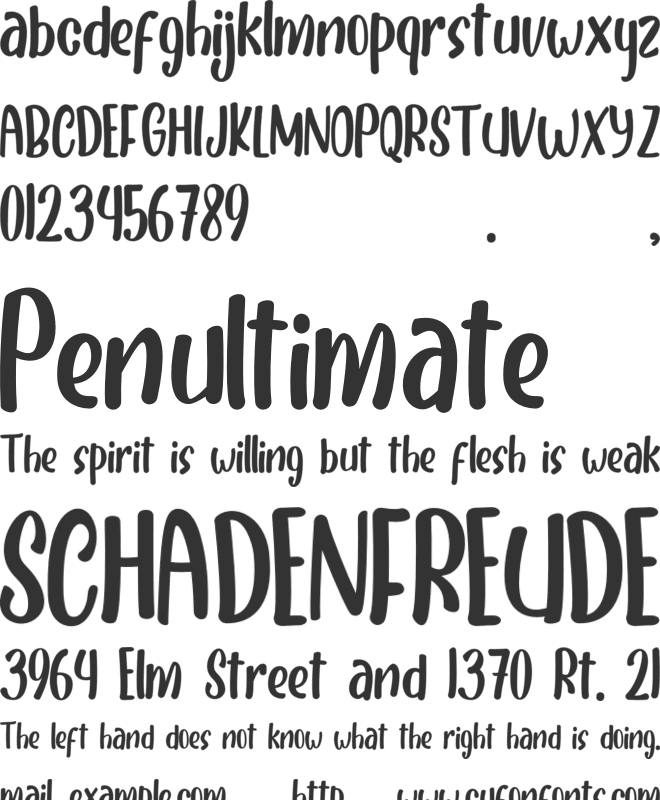 Honey Candy font preview