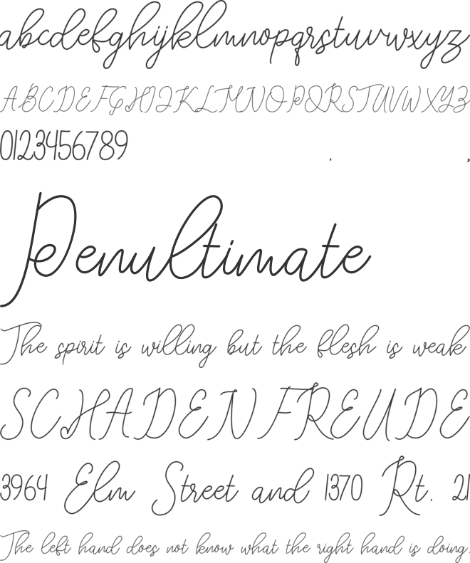 Brahmone font preview