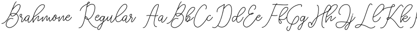 Brahmone Regular font