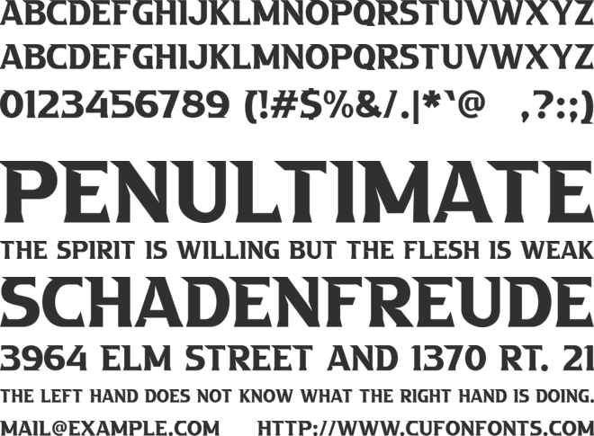 a Absolute Empire font preview