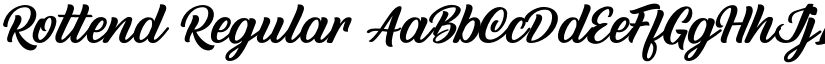 Rottend Regular font
