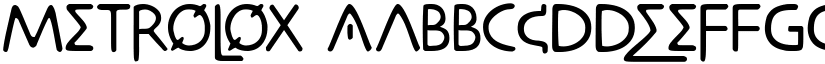 Metrolox font